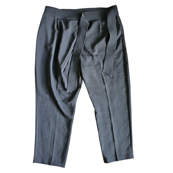 NEW Lavish Alice Black Professional Tie Waist Belt Trouser Pant Size 20 - Picture 1 of 6